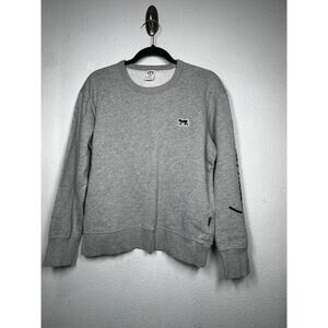 UT Uniqlo Keith Haring Pullover Heather Gray Crew Neck Long Sleeve Sz M Women's